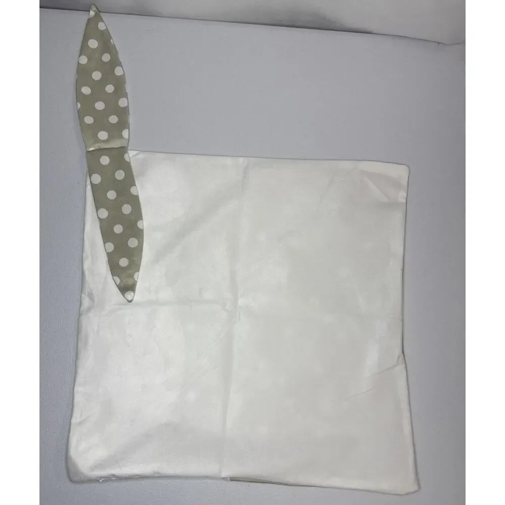 4 Pack Easter Spring Pillow Covers, 18X18IN Cute Floppy Ears Easter Bunny